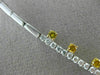 GIA LARGE 14.86CT WHITE & INTENSE FANCY YELLOW DIAMOND 18KT 2 TONE GOLD NECKLACE