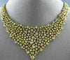 EXTRA LARGE GIA 36.15CT WHITE & FANCY YELLOW DIAMOND 18K YELLOW GOLD 3D NECKLACE