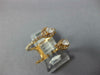 ESTATE WIDE .56CT DIAMOND 18KT ROSE GOLD PEAR SHAPE CRISS CROSS LEAF FUN RING