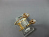 ESTATE WIDE .56CT DIAMOND 18KT ROSE GOLD PEAR SHAPE CRISS CROSS LEAF FUN RING