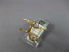 ESTATE WIDE .56CT DIAMOND 18KT ROSE GOLD PEAR SHAPE CRISS CROSS LEAF FUN RING