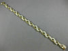 ESTATE WIDE AND LONG 2.0CT DIAMOND 14KT YELLOW GOLD 3D INFINITY TENNIS BRACELET