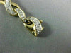 ESTATE WIDE AND LONG 2.0CT DIAMOND 14KT YELLOW GOLD 3D INFINITY TENNIS BRACELET