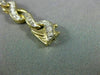 ESTATE WIDE AND LONG 2.0CT DIAMOND 14KT YELLOW GOLD 3D INFINITY TENNIS BRACELET