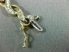 ESTATE WIDE AND LONG 2.0CT DIAMOND 14KT YELLOW GOLD 3D INFINITY TENNIS BRACELET