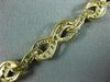 ESTATE WIDE AND LONG 2.0CT DIAMOND 14KT YELLOW GOLD 3D INFINITY TENNIS BRACELET