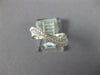 ESTATE .39CT DIAMOND 18KT WHITE GOLD 3D MULTI ROW WAVE FRIENDSHIP FUN RING