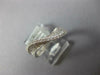 ESTATE .39CT DIAMOND 18KT WHITE GOLD 3D MULTI ROW WAVE FRIENDSHIP FUN RING