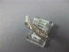ESTATE .39CT DIAMOND 18KT WHITE GOLD 3D MULTI ROW WAVE FRIENDSHIP FUN RING