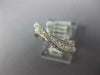 ESTATE .39CT DIAMOND 18KT WHITE GOLD 3D MULTI ROW WAVE FRIENDSHIP FUN RING