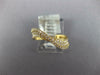 ESTATE .39CT DIAMOND 18KT YELLOW GOLD 3D MULTI ROW WAVE FRIENDSHIP FUN RING