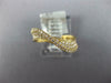 ESTATE .39CT DIAMOND 18KT YELLOW GOLD 3D MULTI ROW WAVE FRIENDSHIP FUN RING