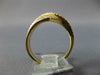 ESTATE .39CT DIAMOND 18KT YELLOW GOLD 3D MULTI ROW WAVE FRIENDSHIP FUN RING