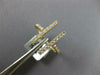ESTATE WIDE .39CT DIAMOND 18KT YELLOW GOLD 3D DOUBLE BAR FRIENDSHIP FUN RING