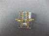 ESTATE WIDE .39CT DIAMOND 18KT YELLOW GOLD 3D DOUBLE BAR FRIENDSHIP FUN RING