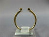 ESTATE WIDE .39CT DIAMOND 18KT YELLOW GOLD 3D DOUBLE BAR FRIENDSHIP FUN RING