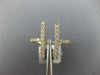 ESTATE WIDE .39CT DIAMOND 18KT YELLOW GOLD 3D DOUBLE BAR FRIENDSHIP FUN RING