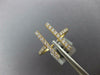 ESTATE WIDE .39CT DIAMOND 18KT YELLOW GOLD 3D DOUBLE BAR FRIENDSHIP FUN RING