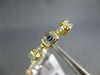 WIDE 1.26CT DIAMOND 18KT TRI COLOR GOLD ROUND & BAGUETTE STACKABLE ETERNITY RING