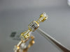 WIDE 1.26CT DIAMOND 18KT TRI COLOR GOLD ROUND & BAGUETTE STACKABLE ETERNITY RING
