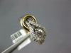 ESTATE .50CT DIAMOND 14KT TWO TONE GOLD 3D SOLITAIRE LOVE KNOT FRIENDSHIP RING