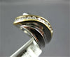 ESTATE WIDE .33CT DIAMOND 14KT WHITE & YELLOW GOLD CLASSIC CRISS CROSS LOVE RING