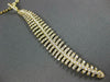 ESTATE EXTRA LARGE 1.01CT DIAMOND 18KT YELLOW GOLD 3D ELONGATED LEAF FUN PENDANT