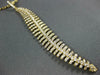 ESTATE EXTRA LARGE 1.01CT DIAMOND 18KT YELLOW GOLD 3D ELONGATED LEAF FUN PENDANT