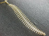 ESTATE EXTRA LARGE 1.01CT DIAMOND 18KT YELLOW GOLD 3D ELONGATED LEAF FUN PENDANT