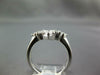 ESTATE LARGE .88CT DIAMOND 14KT WHITE GOLD 3D PRINCESS SNOW FLAKE LOVE RING