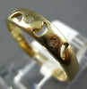 ESTATE .03CT DIAMOND 14KT YELLOW GOLD 3D 3 STONE ETOILE MOON FRIENDSHIP FUN RING