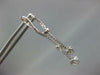 ESTATE .84CT DIAMOND 18KT WHITE GOLD CLUSTER FLOWER BY THE YARD HANGING EARRINGS