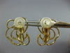 LARGE 1.03CT DIAMOND 18K YELLOW GOLD FLOWER OPEN FILIGREE HEART CLIP ON EARRINGS