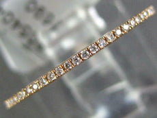 ESTATE .11CT DIAMOND 18KT ROSE GOLD ROUND 1mm CLASSIC ETERNITY ANNIVERSARY RING