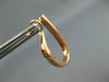 ESTATE WIDE .67CT DIAMOND 18KT ROSE GOLD CLASSIC 2 ROW CLIP ON HANGING EARRINGS