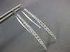 ESTATE .58CT DIAMOND 18KT WHITE GOLD 3D CLASSIC GRADUATING BAR HANGING EARRINGS