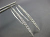 ESTATE .58CT DIAMOND 18KT WHITE GOLD 3D CLASSIC GRADUATING BAR HANGING EARRINGS