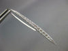ESTATE .58CT DIAMOND 18KT WHITE GOLD 3D CLASSIC GRADUATING BAR HANGING EARRINGS
