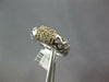 ESTATE WIDE .50CT DIAMOND 14KT WHITE GOLD 3D MULTI ROW SQUARE FILIGREE FUN RING