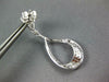 ESTATE 1.09CT DIAMOND 18KT WHITE GOLD 3D INSIDE OUT TEAR DROP HANGING EARRINGS