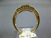 WIDE 1.20CT DIAMOND & AAA RUBY 18KT YELLOW GOLD ROUND & PRINCESS INVISIBLE RING