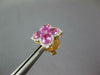 LARGE 4.26CT DIAMOND & AAA PINK SAPPHIRE 18KT WHITE GOLD 4 LEAF CLOVER EARRINGS