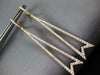ESTATE EXTRA LARGE 1.78CT DIAMOND 18KT ROSE GOLD 3D TRIANGULAR HANGING EARRINGS