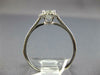 ESTATE .71CT DIAMOND 14K WHITE GOLD CLASSIC ROUND SOLITAIRE HALO ENGAGEMENT RING