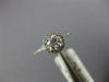 ESTATE .71CT DIAMOND 14K WHITE GOLD CLASSIC ROUND SOLITAIRE HALO ENGAGEMENT RING