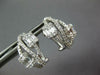 ESTATE .93CT DIAMOND 18KT WHITE GOLD ROUND & BAGUETTE INFINITY CLIP ON EARRINGS