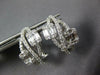 ESTATE .93CT DIAMOND 18KT WHITE GOLD ROUND & BAGUETTE INFINITY CLIP ON EARRINGS