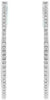 ESTATE 1.53CT DIAMOND 18KT WHITE GOLD 3D ROUND HOOP HANGING EARRINGS
