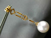 LARGE .72CT DIAMOND & AAA SOUTH SEA PEARL 18KT ROSE GOLD 3D CHANDELIER EARRINGS