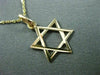 ESTATE 14KT YELLOW GOLD 3D CLASSIC DOUBLE SIDED STAR OF DAVID PENDANT #25000